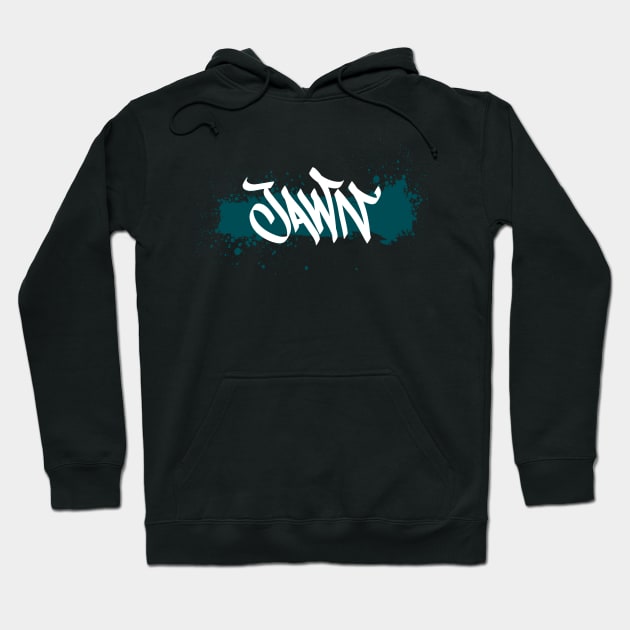 Jawn Tag - White Hoodie by Tailgate Team Tees